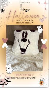 Disney Halloween Crafts Throw Pillow