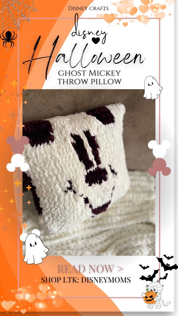 Disney Halloween Crafts Throw Pillow