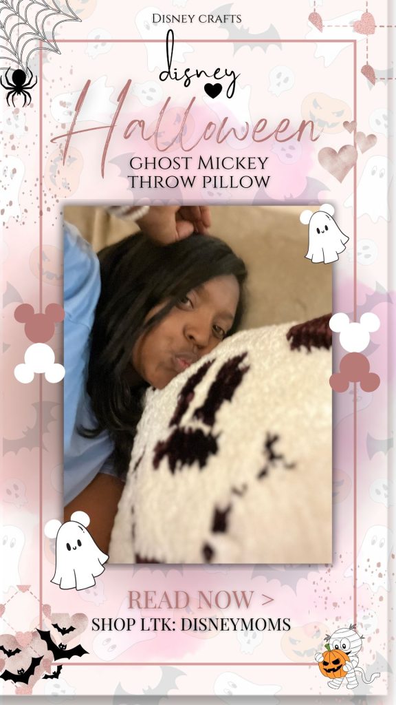 Disney Halloween Crafts Throw Pillow