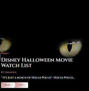 Read more about the article Disney Halloween Movie Night Watch List