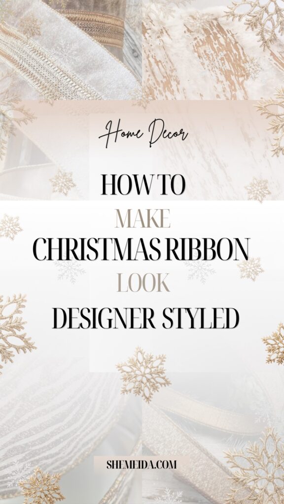 Designer Christmas Ribbon decor