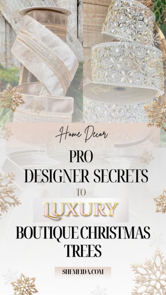 Designer Christmas Ribbon decor