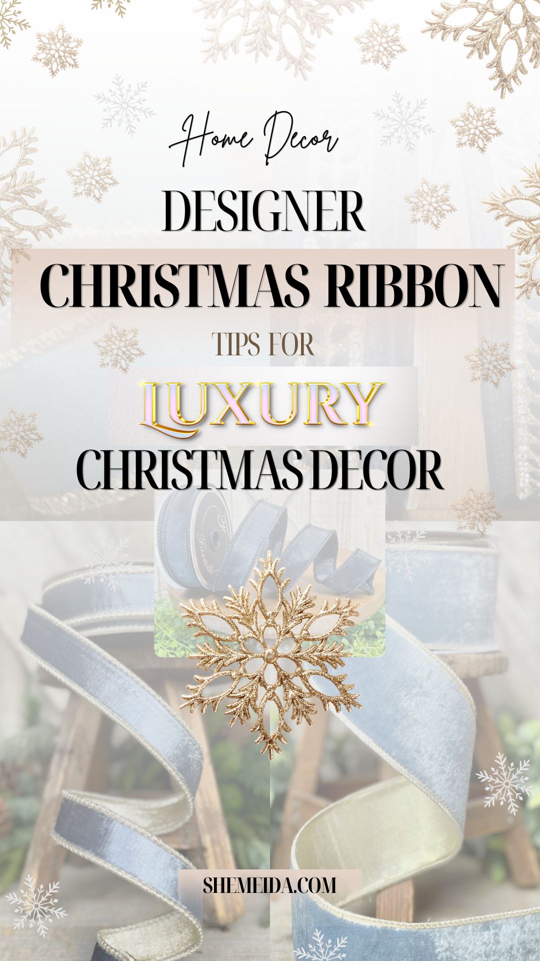 Designer Christmas Ribbon Tips For Luxury Christmas Decor